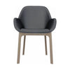 Fotel Kartell Clap PVC, taupe/ciemnoszare