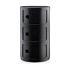 Kartell Componibili Classic Container 3 elementy, czarne