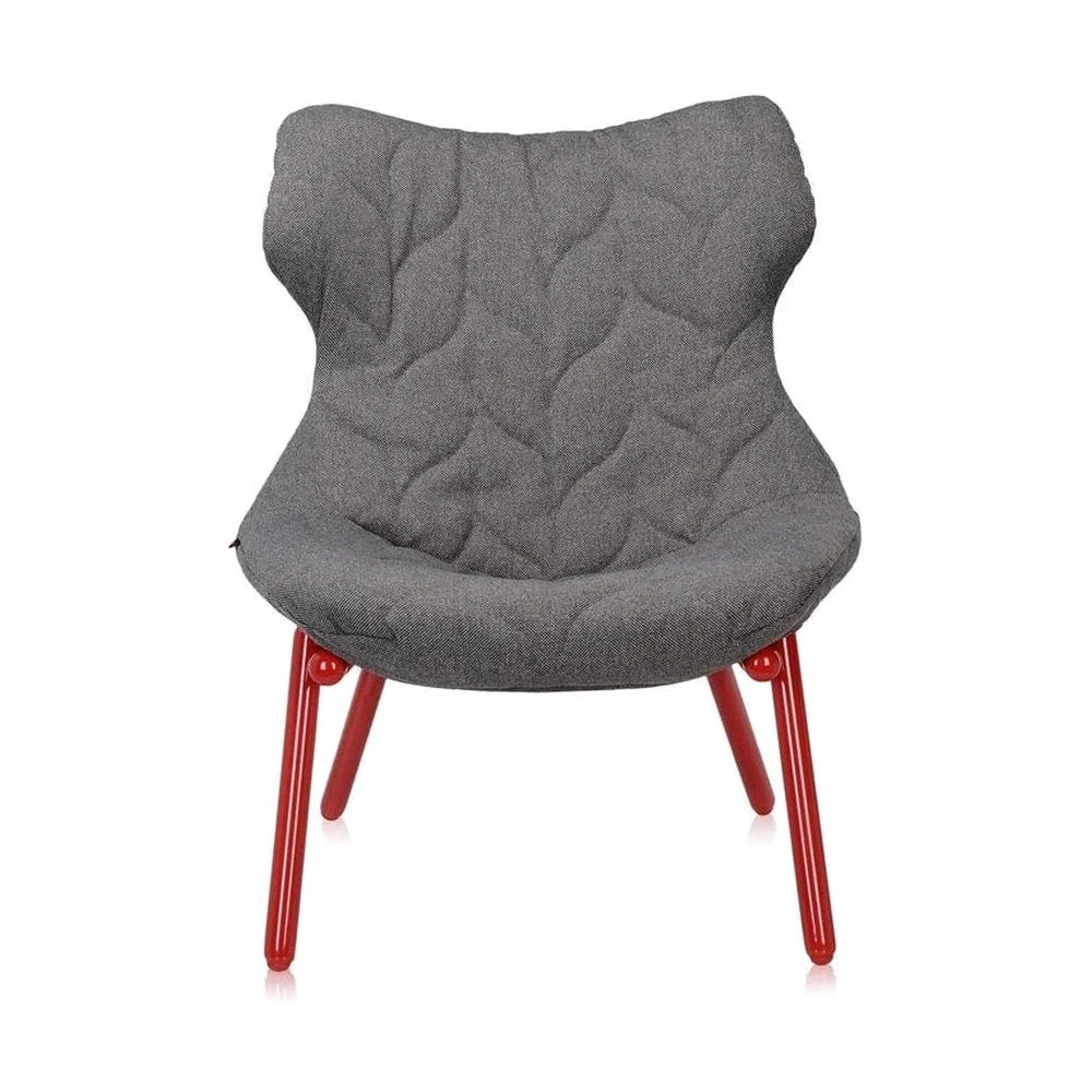 [product_category]-Kartell Foliage Armchair Trevira, Red/Grey-Kartell-8058967182750-06086RC-KAR-1