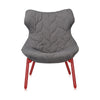 Kartell Foliage Armchair Trevira, Red/Grey