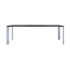 Kartell Four Soft Touch Desk 223x79 cm, aluminium/czarny