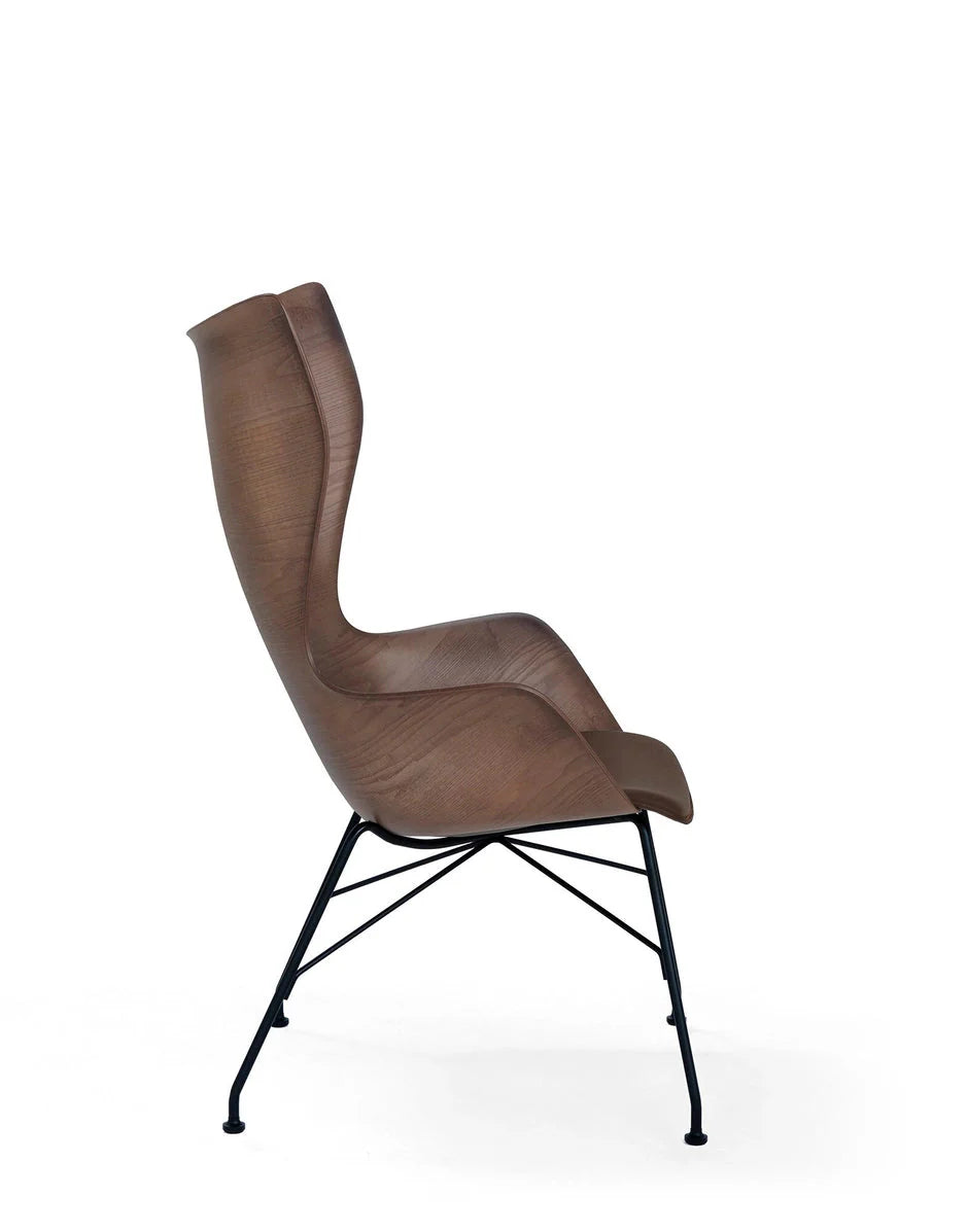 [product_category]-Kartell K/Wood Armchair Leather, Dark Wood/Black-Kartell-8058967295450-04917SN-KAR-3