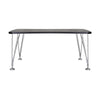 Kartell Max Desk 160x80 Cm, Slate/Chrome