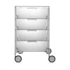 Kartell Mobil 4 Drawer With Wheels, Ice