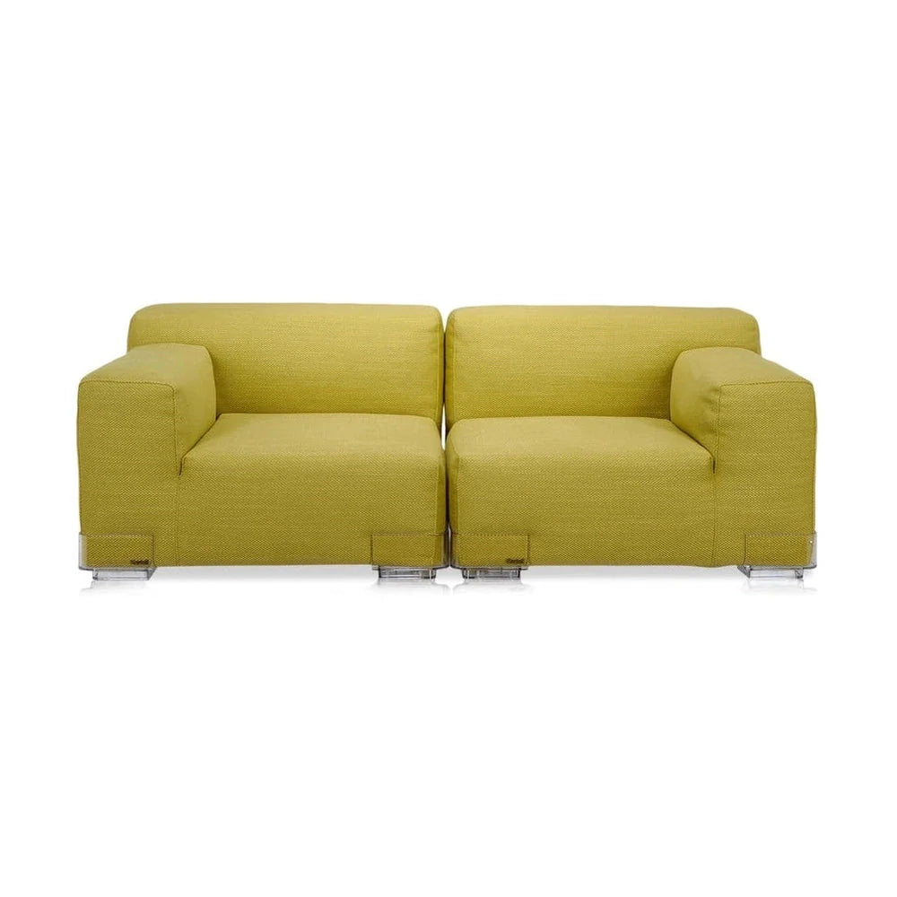 [product_category]-Kartell Plastics Duo 2 Seater Sofa Dx Cotton, Green-Kartell-8058967078541-0709474-KAR-1