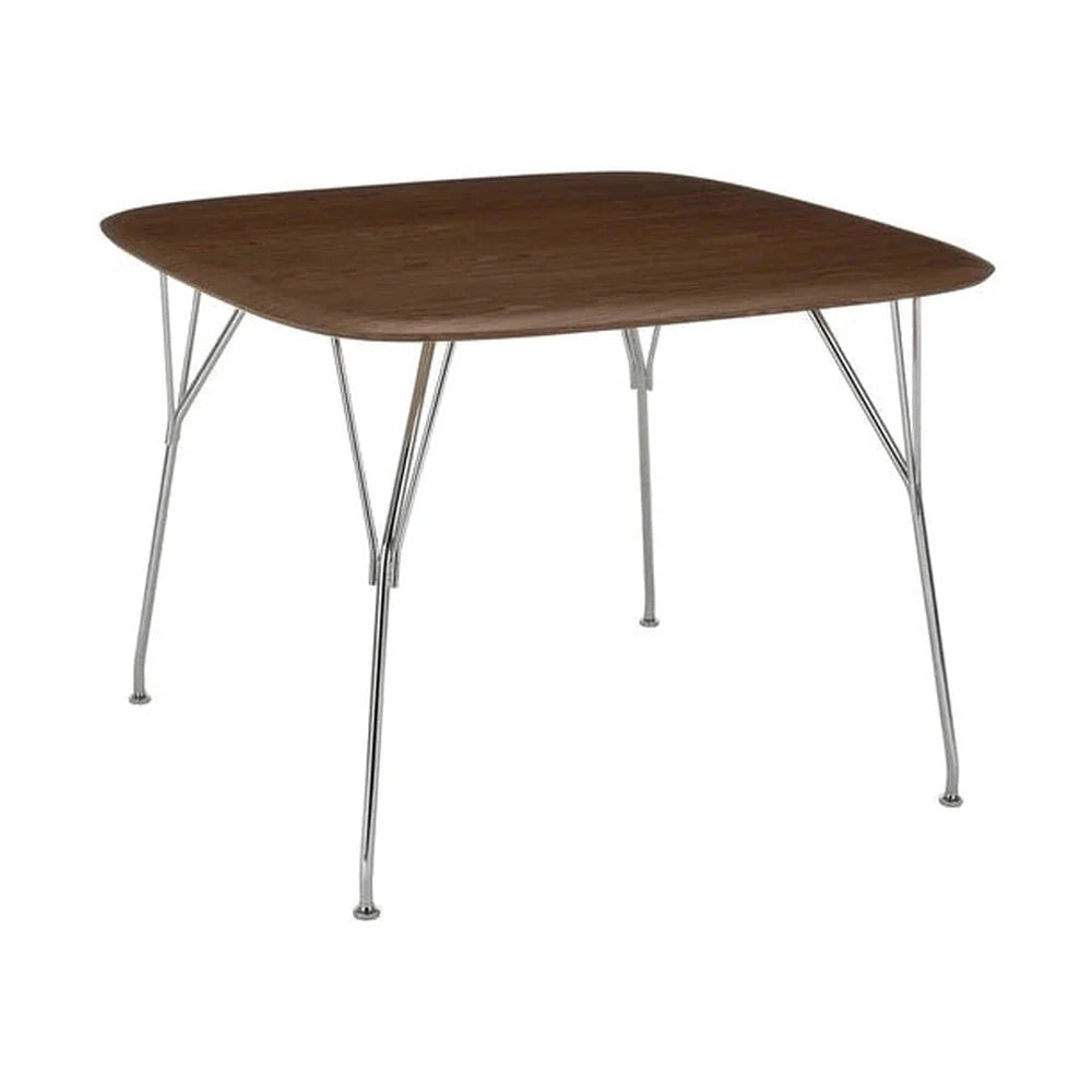 [product_category]-Kartell Viscount Of Wood Table Square, Walnut/Chrome-Kartell-8058967323924-05948CN-KAR-1