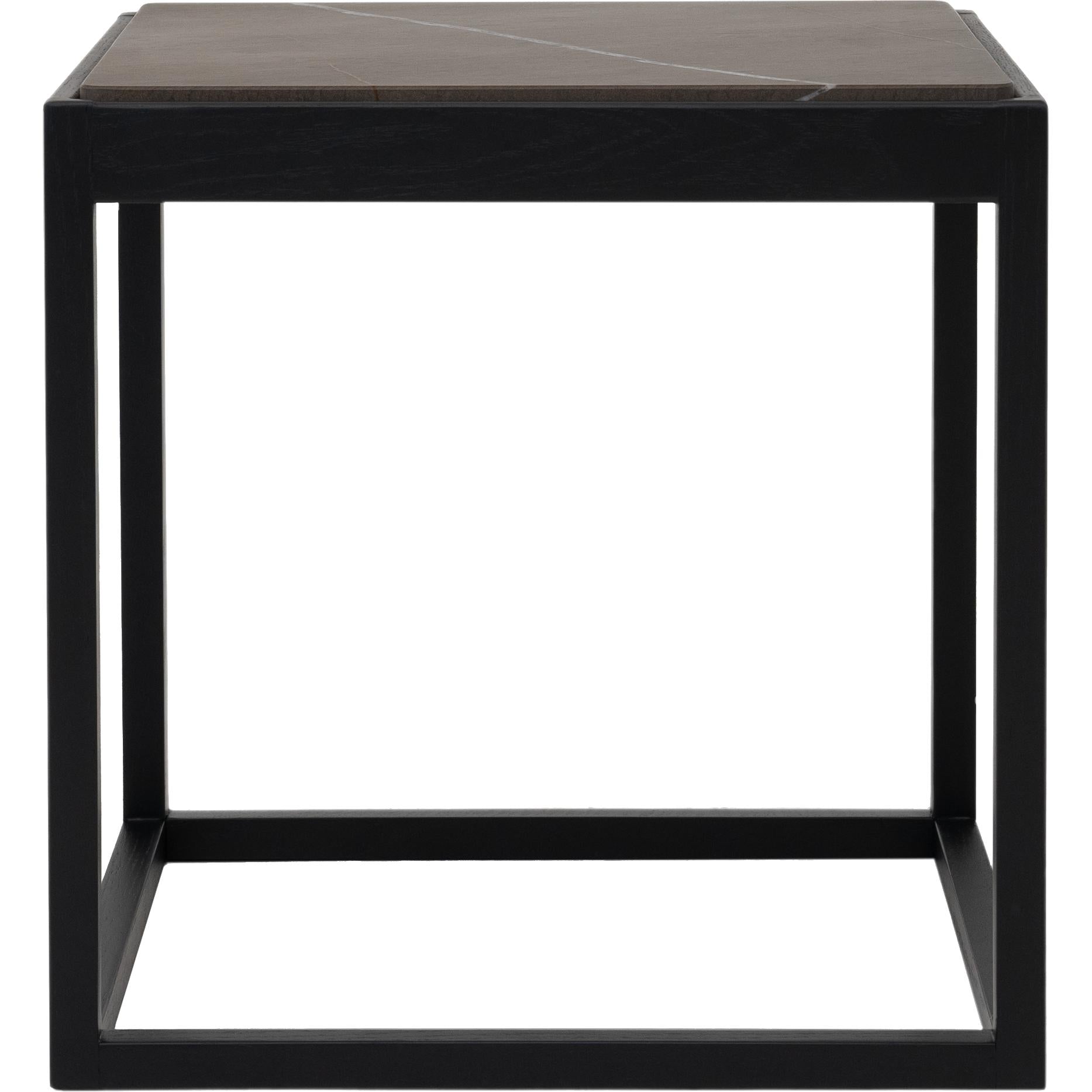 Klassik Studio Kø Cube Stolik Black Oak, czarny marmur