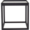 Klassik Studio Kø Cube Side Table Black Oak, Smoked Glass