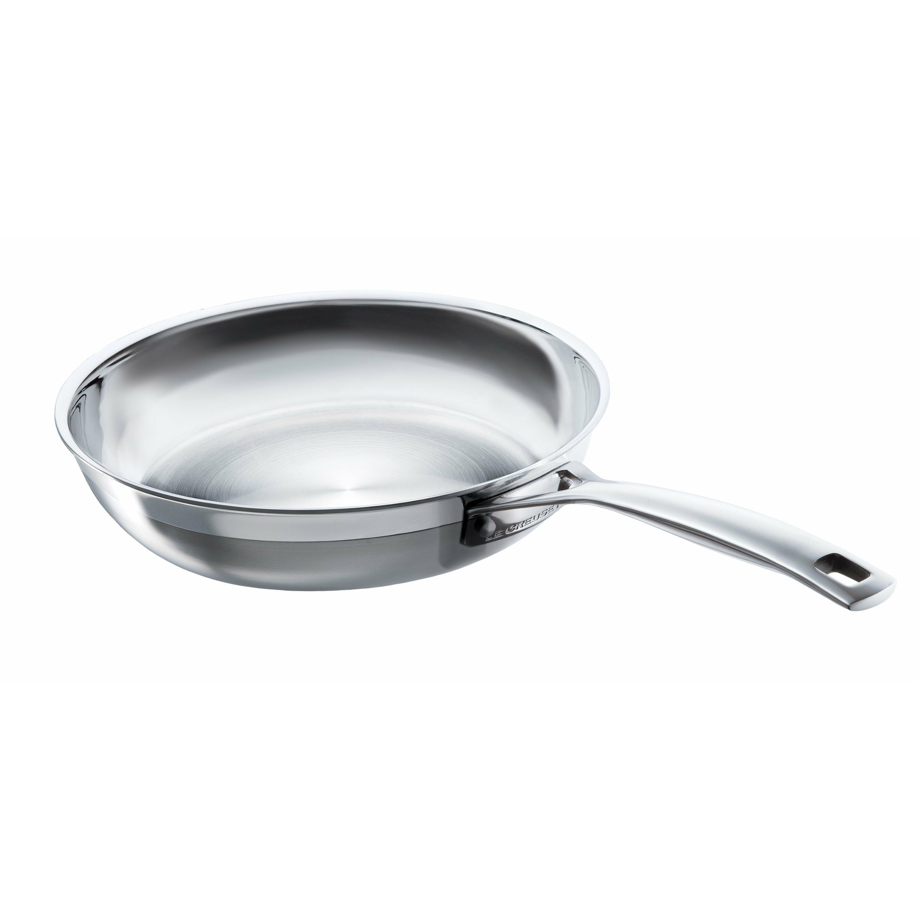 [product_category]-Le Creuset 3 Ply Stainless Steel Uncoated Frying Pan, 24 Cm-Le Creuset-630870044806-96200224001100-LEC-1