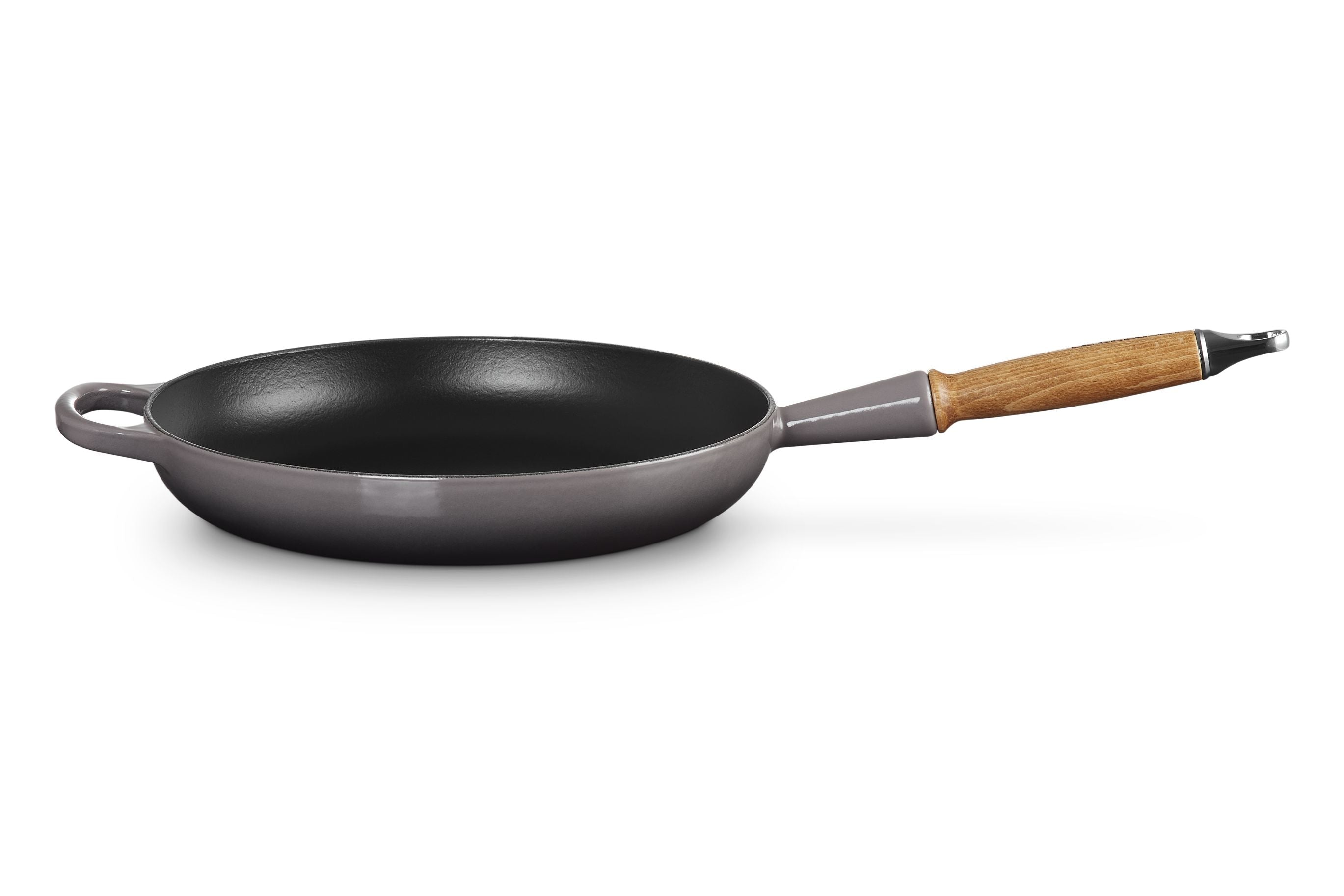 [product_category]-Le Creuset Cast Iron Frying Pan With Wooden Handle 28 Cm, Flint-Le Creuset-0024147328360-20258284440422-LEC-2