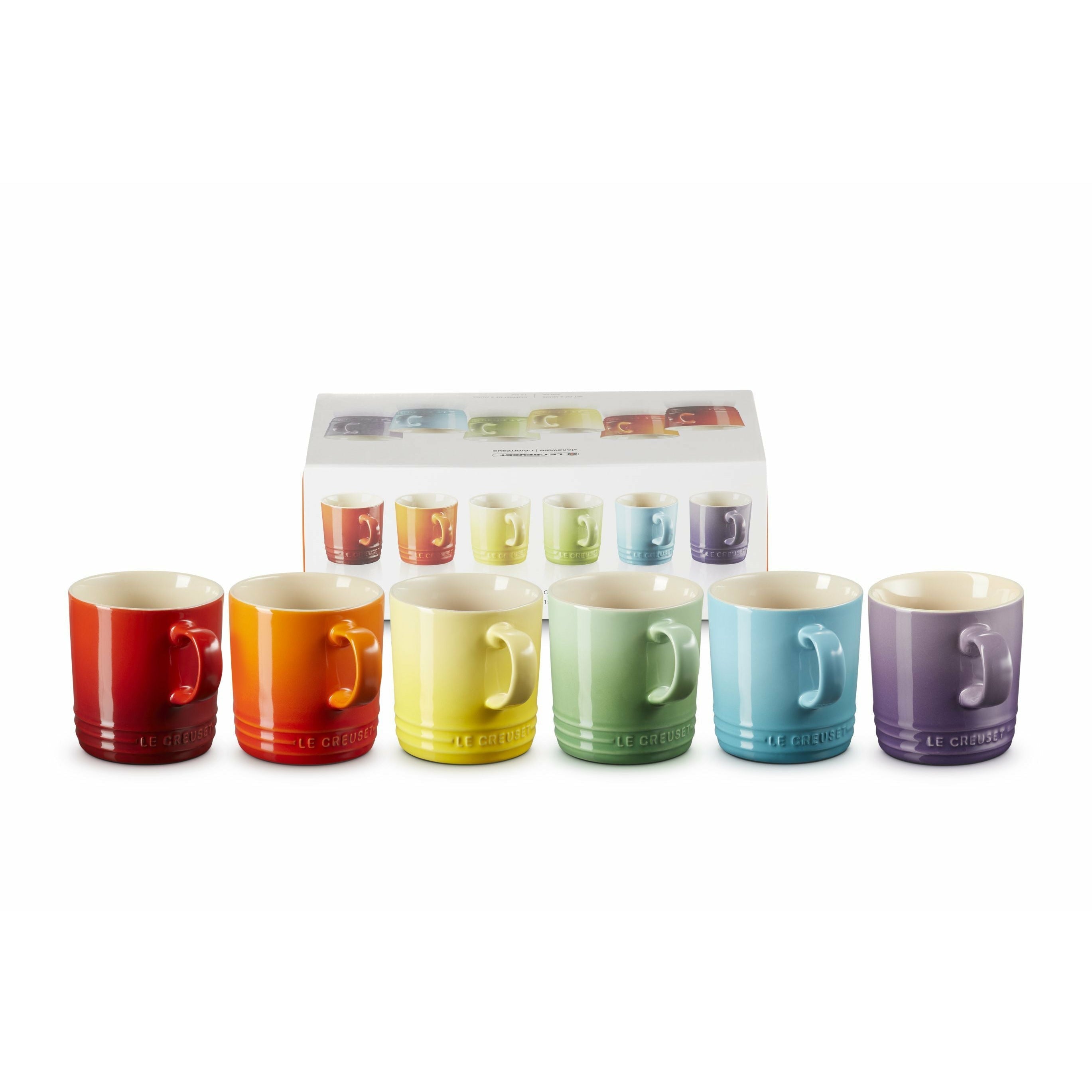 [product_category]-Le Creuset Mug 350 Ml Set Of 6 Rainbow, 350 Ml-Le Creuset-843251156436-79114358359030-LEC-3