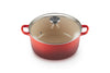 Le Creuset Runda Casserole Z Pokrywką Szklaną 24 Cm, Volcanic