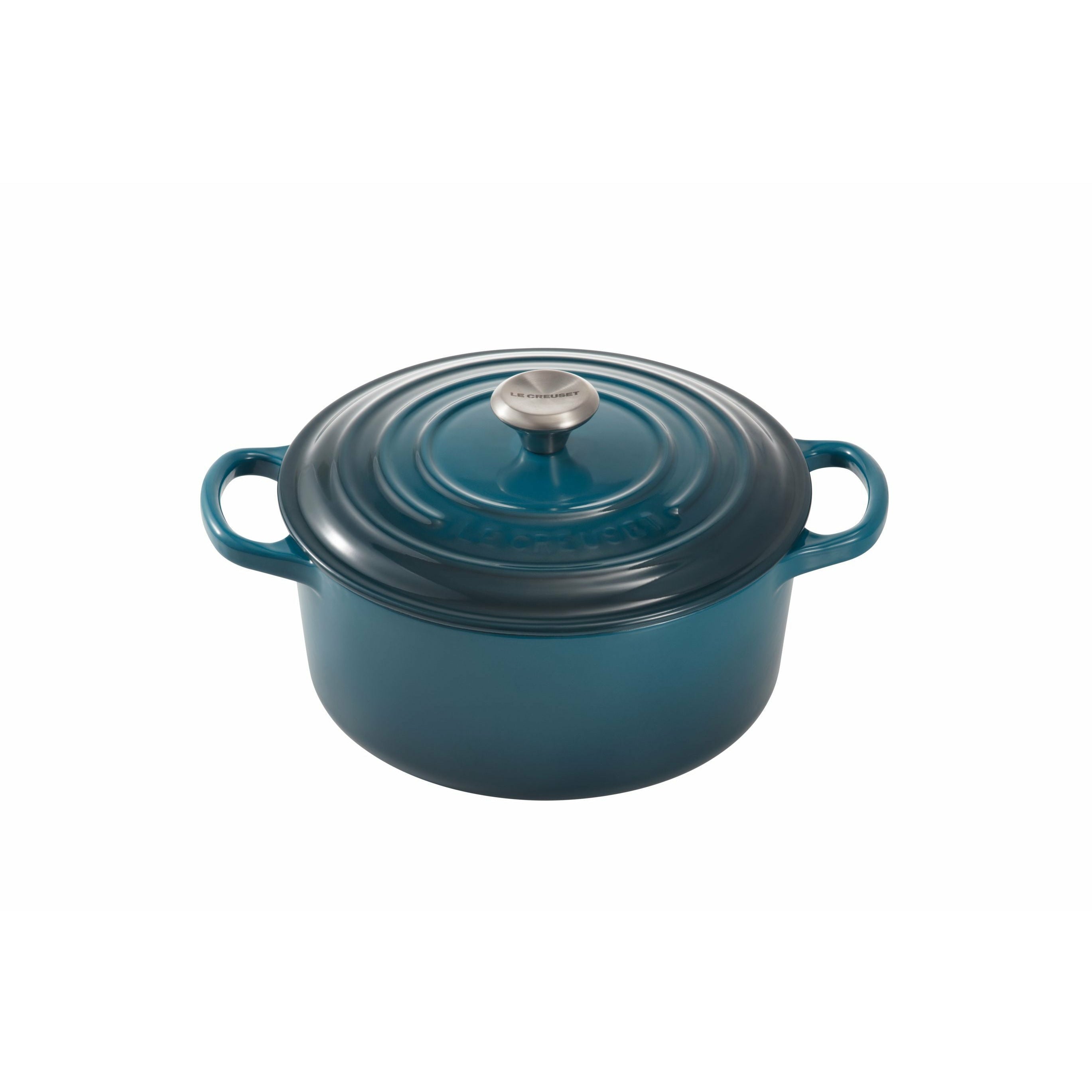 [product_category]-Le Creuset Signature Round Roaster 20 Cm, Deep Teal-Le Creuset-24147294672-21177206422430-LEC-1