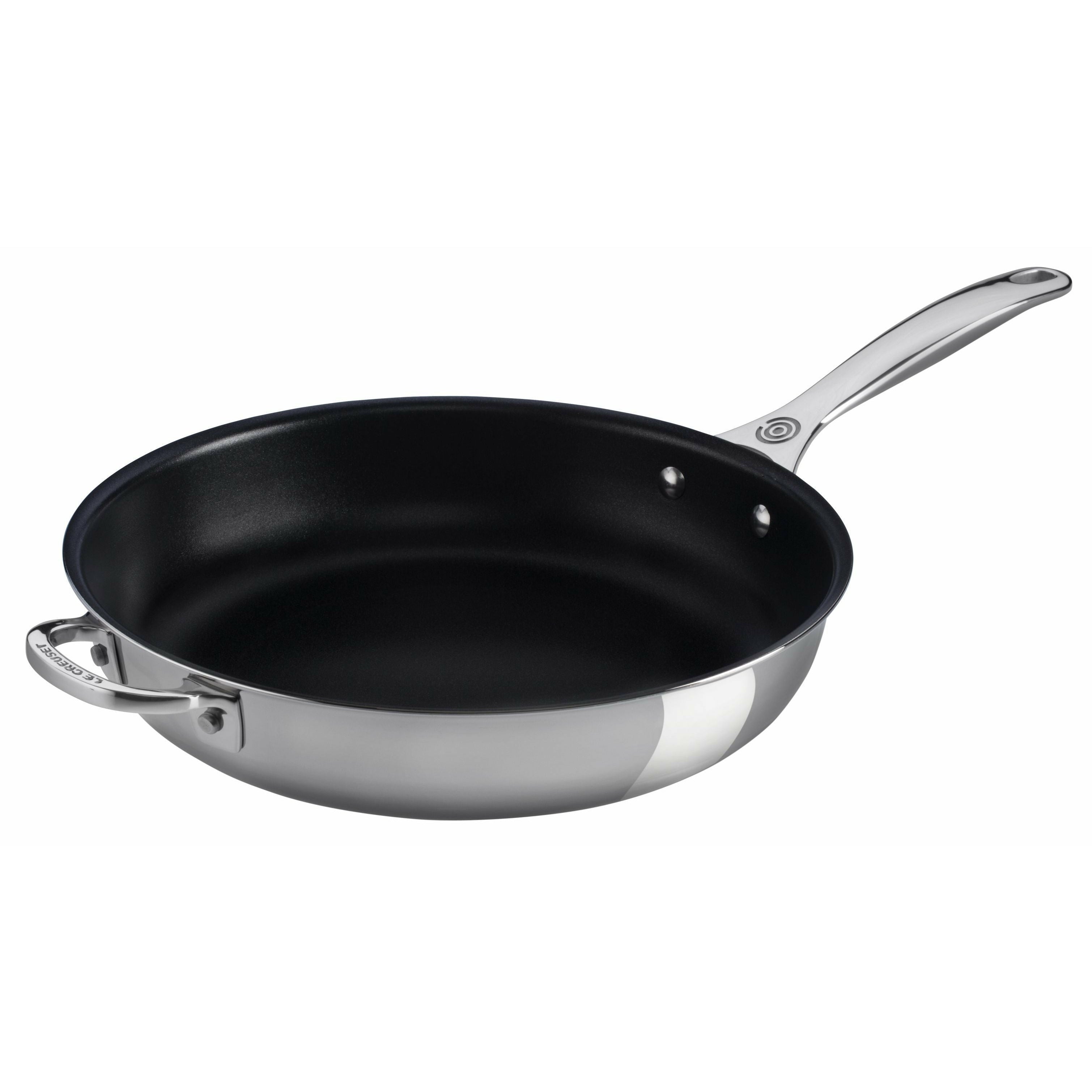 [product_category]-Le Creuset Signature Stainless Steel Non Stick Deep Frying Pan 28 Cm With Helper Handle-Le Creuset-630870155106-96600228000000-LEC-1