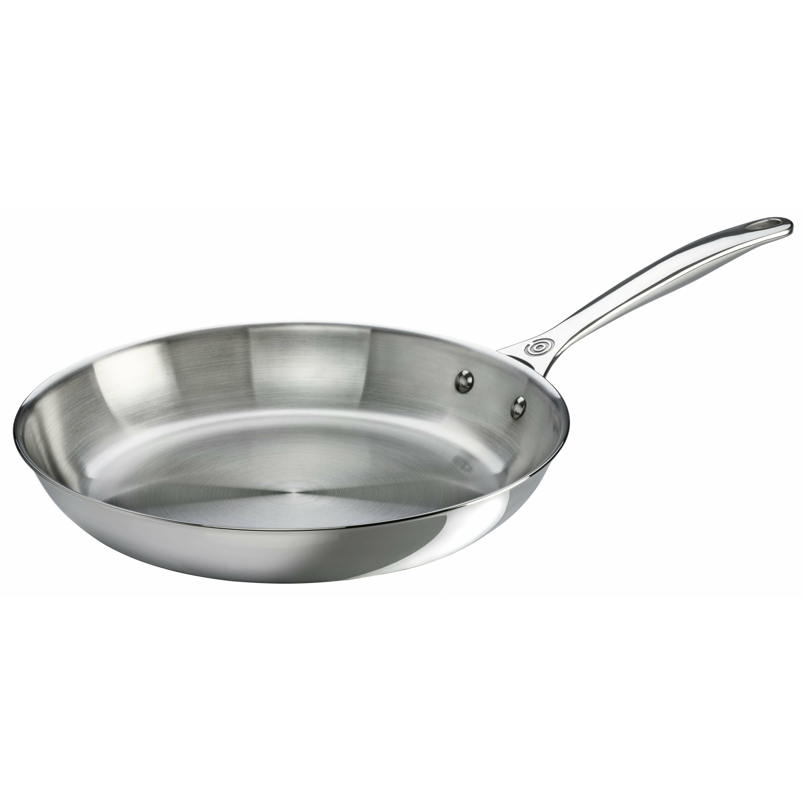 [product_category]-Le Creuset Signature Stainless Steel Uncoated Frying Pan, 30 Cm-Le Creuset-630870131360-96600230001600-LEC-1