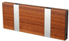  Knax Horizontal Coat Rack 2 Hooks Mahogany Oiled/Grey