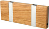 Loca Knax Horizontal Coat Rack 2 Hooks, Oak Lacquered/Grey