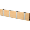 Loca Knax Horizontal Coat Rack 4 Hooks, Beech Oiled/Grey