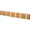 Loca Knax Horizontal Coat Rack 6 Hooks, Oak Lacquered/Grey