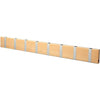 Loca Knax Horizontal Coat Rack 8 Hooks, Beech Soap/Grey