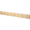 Loca Knax Horizontal Coat Rack 8 Hooks, Maple Soap/Grey