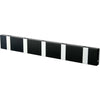 Loca Knax Lite Horizontal Coat Rack 5 Hooks, Corian Black/Grey