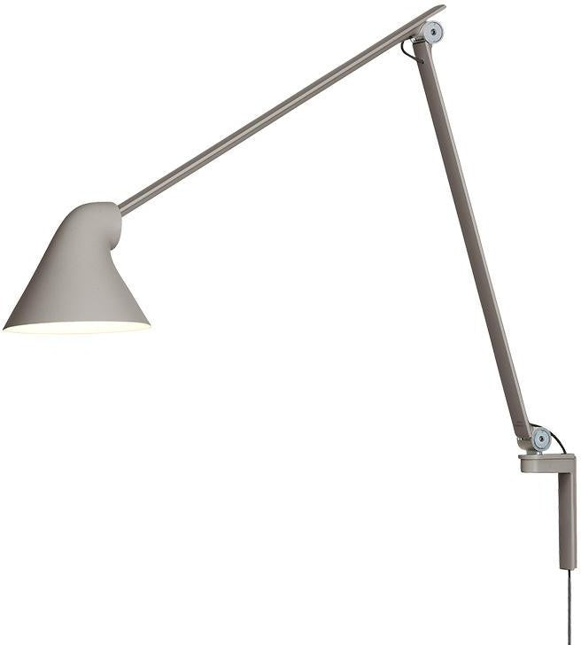 Louis Poulsen Njp Wall Lamp Long Arm, Grey