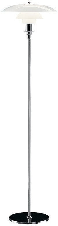 Louis Poulsen Ph 31/2 21/2 Floor Lamp High Gloss Chrome Plated