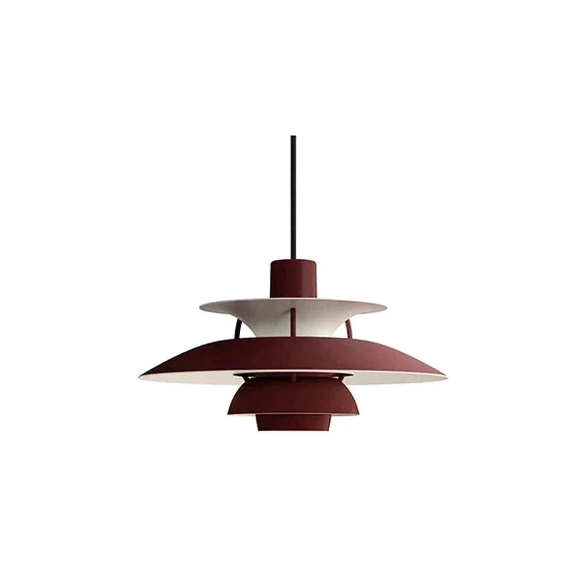 Louis Poulsen PH 5 Mini Pendant Monochrome, Burgundy