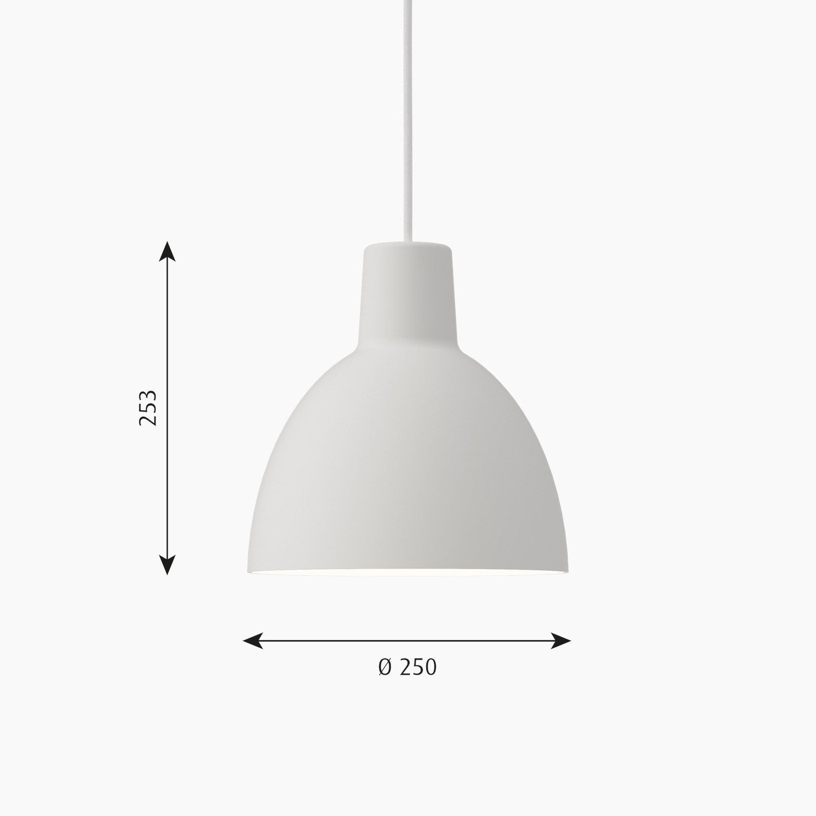 Louis Poulsen Toldbod 250 Pendant, White