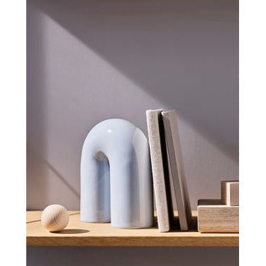 [product_category]-Lucie Kaas Paipa Tube Ceramic Figure Large, Blue Fog-Lucie Kaas-5711542350052-PA01BLL-LUC-2