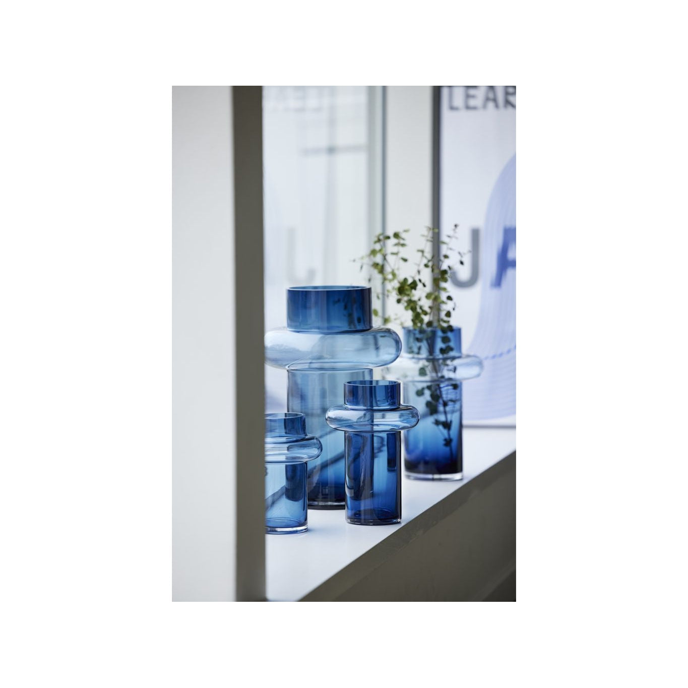 [product_category]-Lyngby Glas Tube Vase H: 30 Cm, Dark Blue-Lyngby Glas-5722000235538-23553-LYN-14