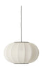 Made By Hand Knit Wit 45 Oval Pendant Lamp Pearl White