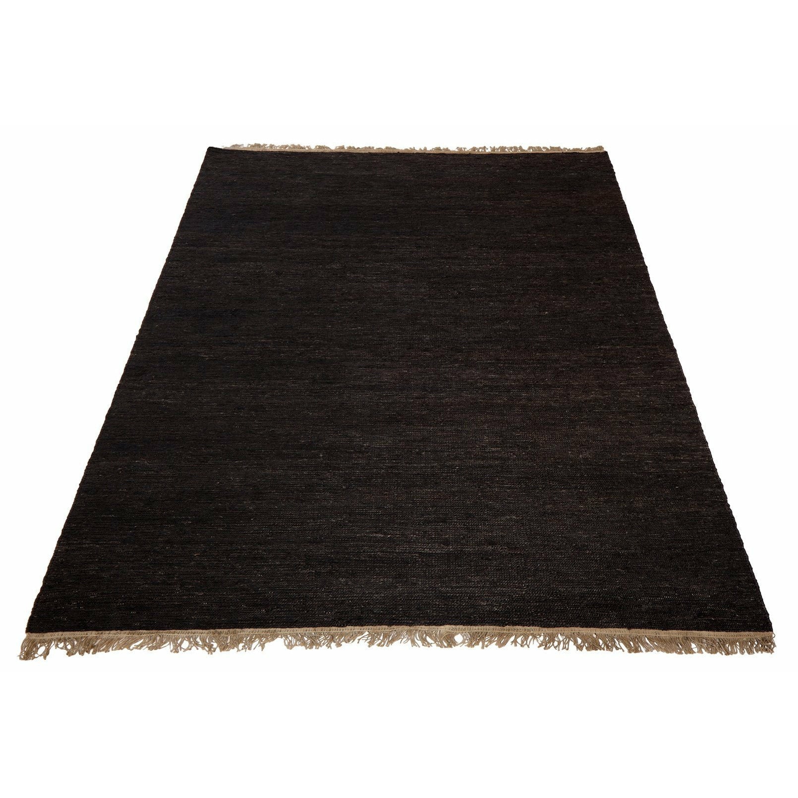 Massimo Sumace Rug Black Without Fringes, 170x240 Cm