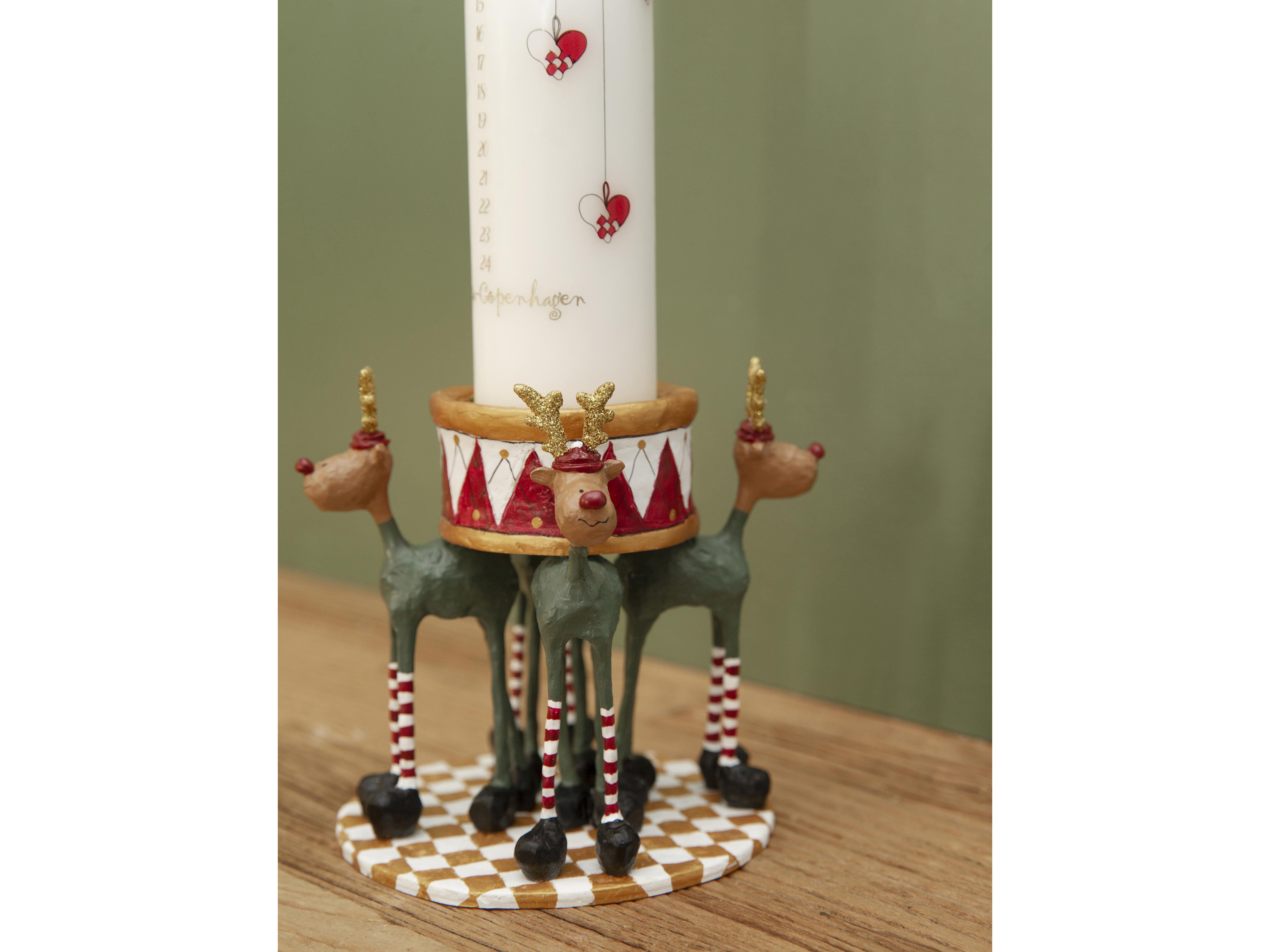 [product_category]-Medusa Copenhagen Rudolf The Drummers Candle Holder F/Block Candles-Medusa Copenhagen-5722000273011-27301-MED-4