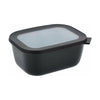 Mepal Cirqula Multi Bowl Rectangular 1,5 L, Black