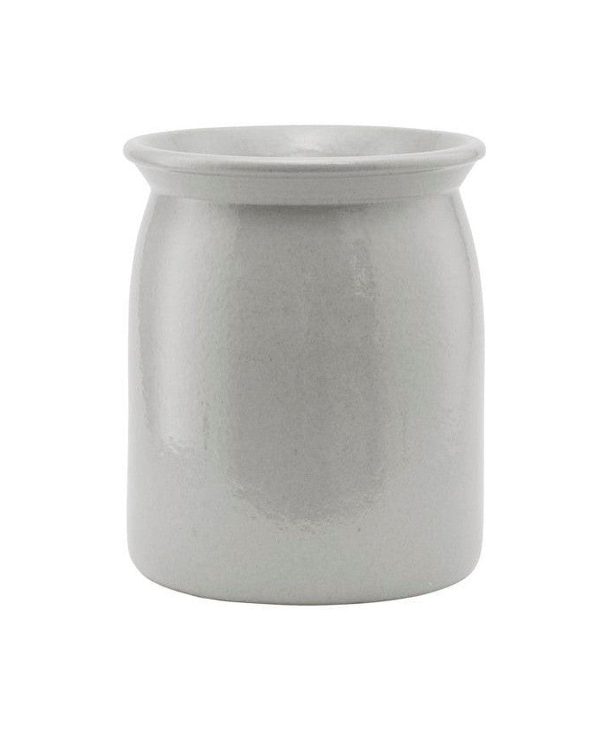 Meraki Ceramic jar, Shellish grey