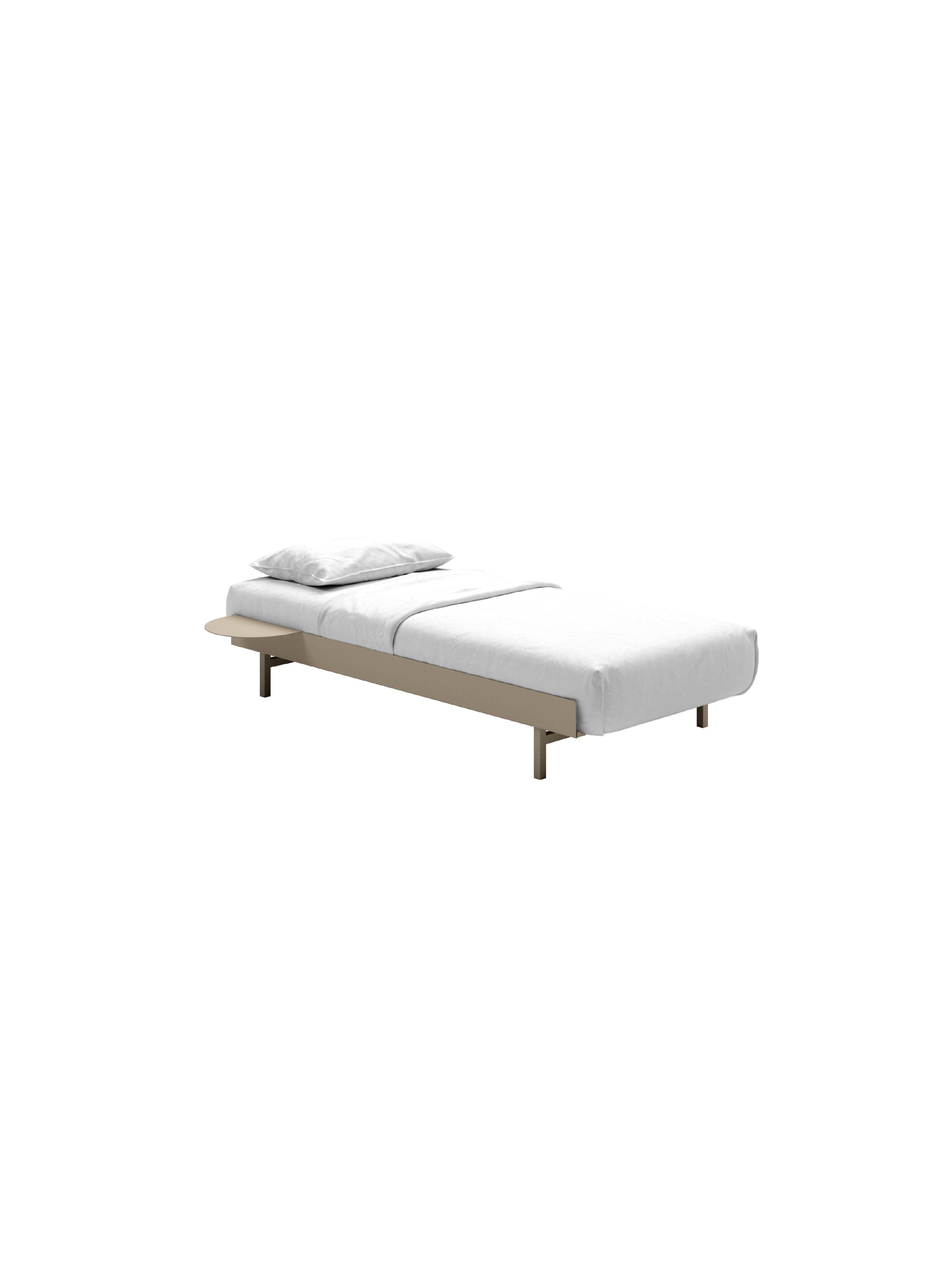 [product_category]-Moebe Bed With 1 Bedside Table 90 Cm, Sand-Moebe-5713520009846-BD901XSTSA-MOE-2