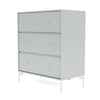 Montana Carry Dresser With Legs, Oyster/Snow White