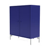 Montana Cover Cabinet With Legs, Monarch Blue/Matt Chrome