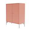 Montana Cover Cabinet With Legs, Rhubarb/Matt Chrome