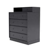 Montana Keep Chest Of Drawers With 7 Cm Plinth, Carbon Black