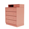 Montana Keep Chest Of Drawers With 7 Cm Plinth, Rhubarb Red