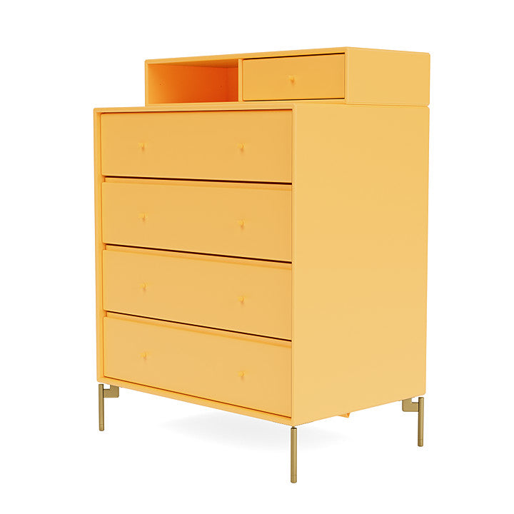 [product_category]-Montana Keep Chest Of Drawers With Legs, Acacia/Brass-Montana Furniture-5715288346317-0000KEEP-166-09-MON-1