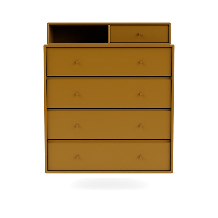 [product_category]-Montana Keep Chest Of Drawers With Suspension Rail, Amber Yellow-Montana Furniture-5714322261265-0000KEEP-142-04-MON-2