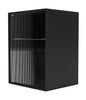 Montana Ripple Bathroom Cabinet, Black