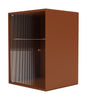 Montana Ripple Bathroom Cabinet, Hazelnut Brown