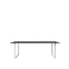 Muuto 70/70 Table 225cm, Black/White