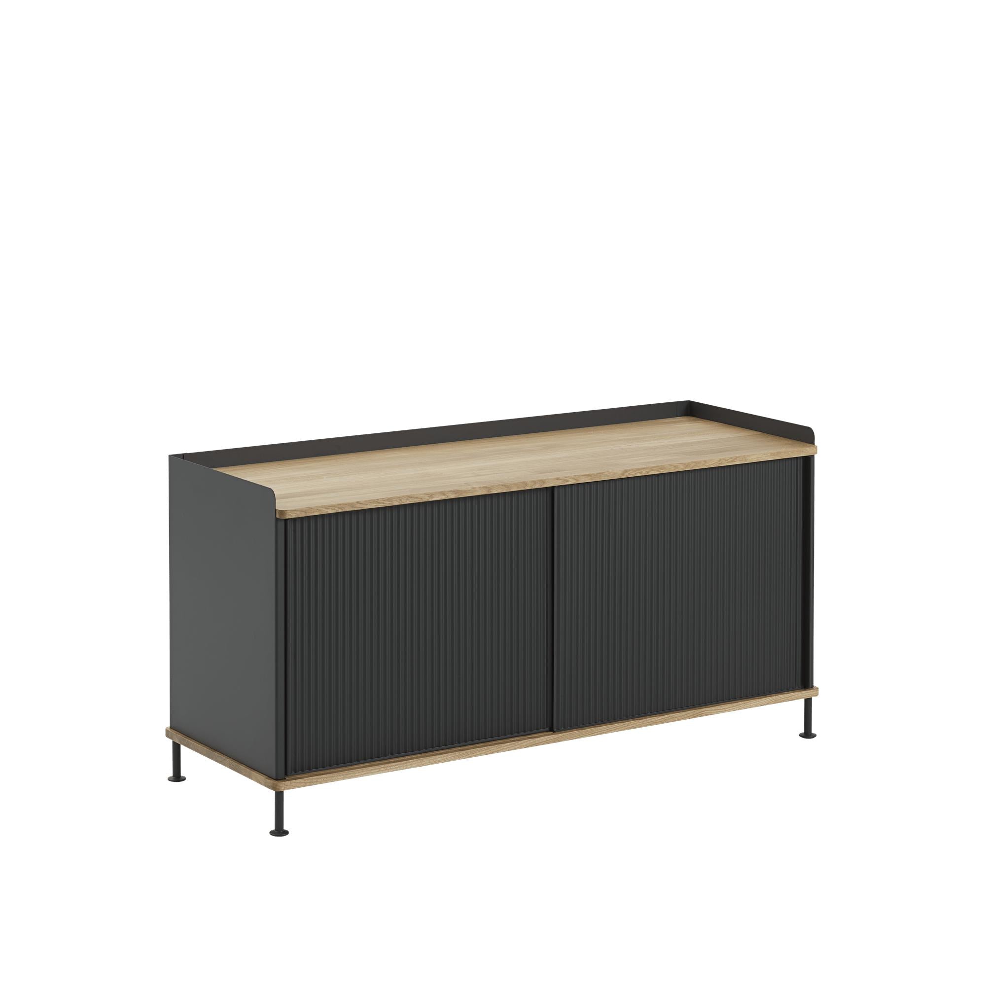 Muuto Enfold Cabinet Deep, Oak/Black