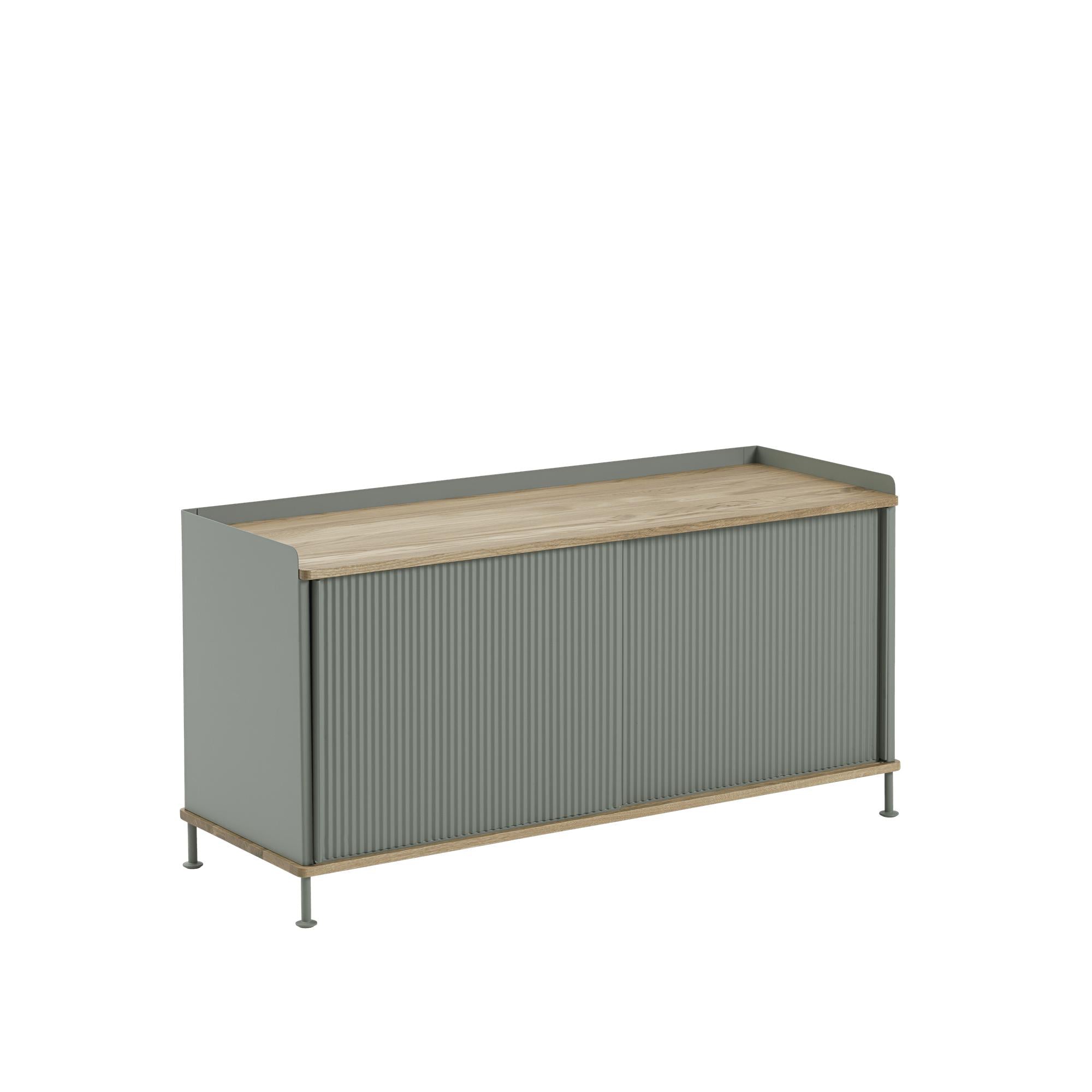 Muuto Enfold Cabinet Deep, Oak/Green